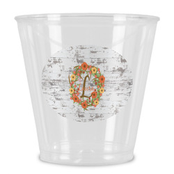 Floral Antler Plastic Shot Glass (Personalized)