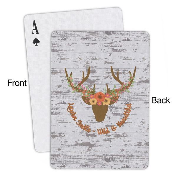 Floral Antler Playing Cards - Approval