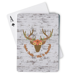Floral Antler Playing Cards (Personalized)