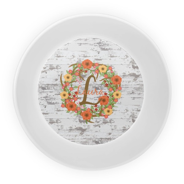 Floral Antler Melamine Bowl - Center