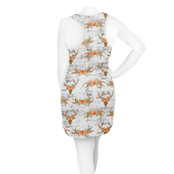 Floral Antler Racerback Dress - On Model - Back