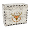Floral Antler Recipe Box - Full Color - Front/Main