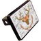 Floral Antler Rectangular Car Hitch Cover w/ FRP Insert (Angle View)