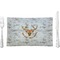 Floral Antler Rectangular Glass Lunch / Dinner Plate - Single or Set (Personalized)