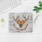 Floral Antler Rectangular Mouse Pad - LIFESTYLE 2