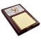 Floral Antler Red Mahogany Sticky Note Holder (Personalized)