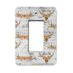Floral Antler Rocker Style Light Switch Cover