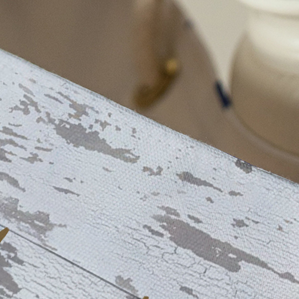 Floral Antler Large Rope Tote - Close Up View