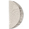 Floral Antler Round Linen Placemats - HALF FOLDED (single sided)