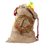 Floral Antler Santa Sack (Personalized)