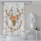 Floral Antler Shower Curtain Lifestyle