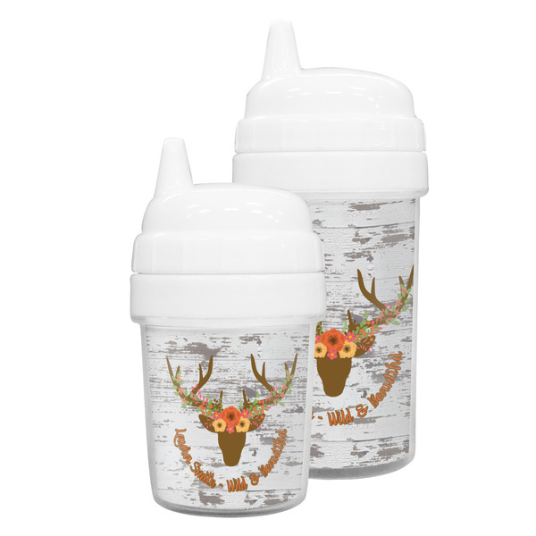 Floral Antler Sippy Cups