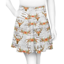 Floral Antler Skater Skirt (Personalized)