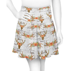 Floral Antler Skater Skirt - 2X Large