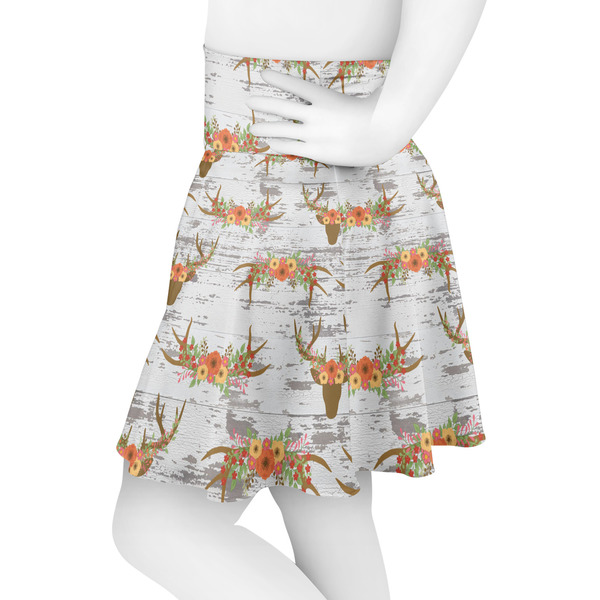 Floral Antler Skater Skirt - Side