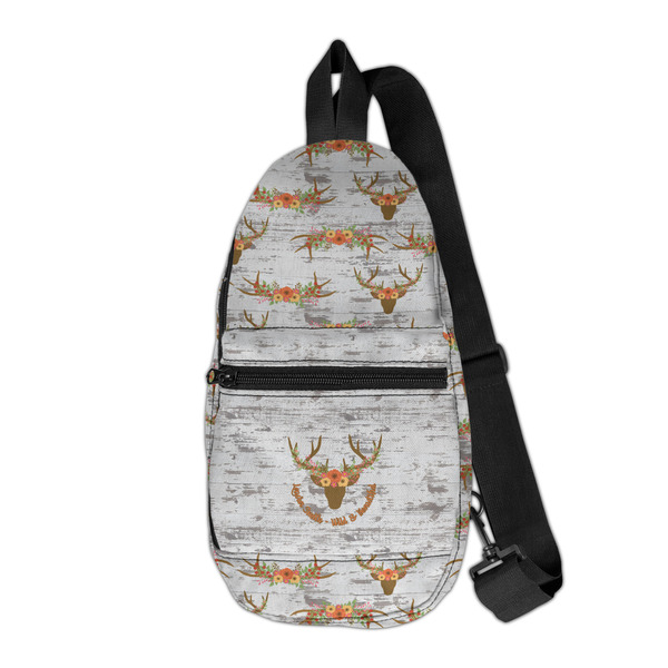 Custom Floral Antler Sling Bag (Personalized)
