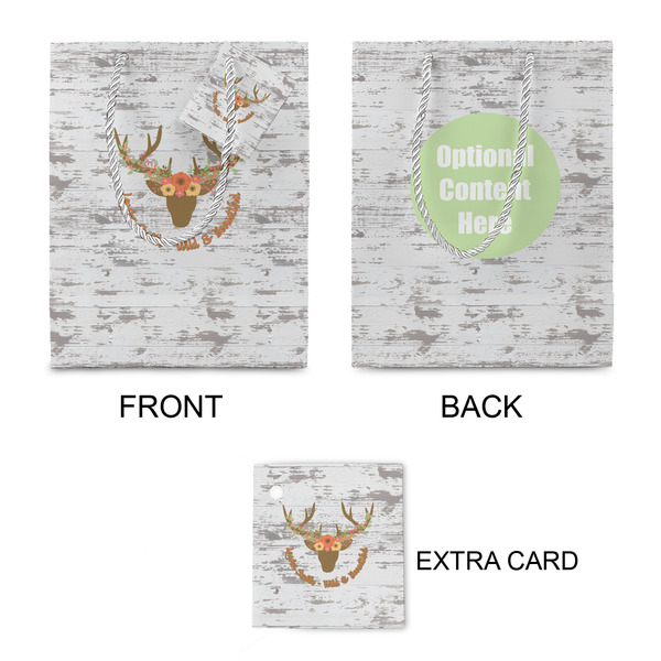 Floral Antler Small Gift Bag - Approval