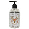 Floral Antler Plastic Soap / Lotion Dispenser (8 oz - Small - Black) (Personalized)