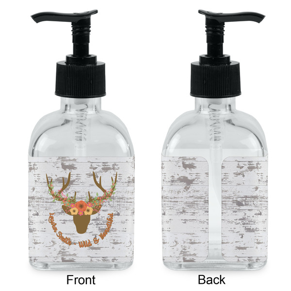 Floral Antler Glass Soap/Lotion Dispenser - Approval