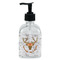 Floral Antler Glass Soap & Lotion Bottle - Single Bottle (Personalized)