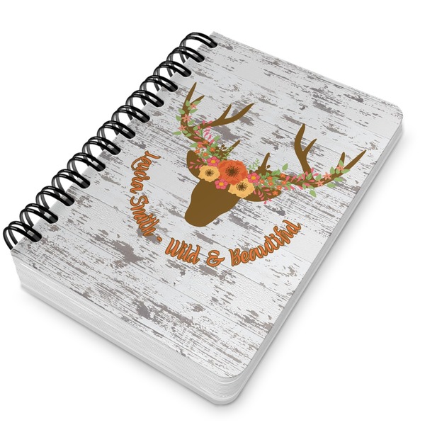 Floral Antler Spiral Journal 5 x 7 - Main