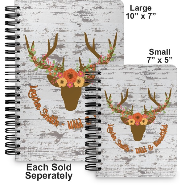 Floral Antler Spiral Journal - Comparison