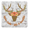 Floral Antler Square Decal