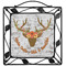 Floral Antler Square Trivet (Personalized)