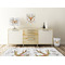Floral Antler Square Wall Decal Wooden Desk