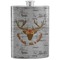 Floral Antler Stainless Steel Flask