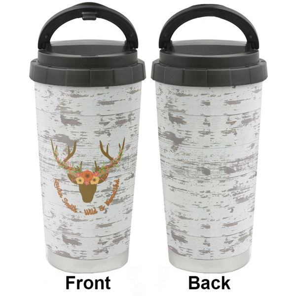 Floral Antler Stainless Steel Travel Cup - Apvl