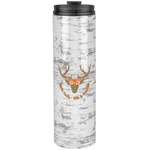 Floral Antler Stainless Steel Skinny Tumbler - 20 oz (Personalized)