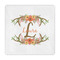 Floral Antler Standard Decorative Napkin - Front View