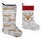 Floral Antler Stockings - Side by Side compare