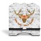 Floral Antler Stylized Tablet Stand - Front without iPad