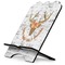 Floral Antler Stylized Tablet Stand - Side View