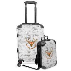 Floral Antler Kids 2-Piece Luggage Set - Suitcase & Backpack (Personalized)