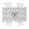 Floral Antler Tablecloth - 58"x102" (Personalized)
