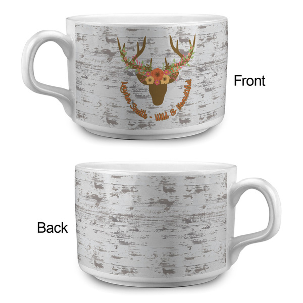 Floral Antler Tea Cup - Single Apvl