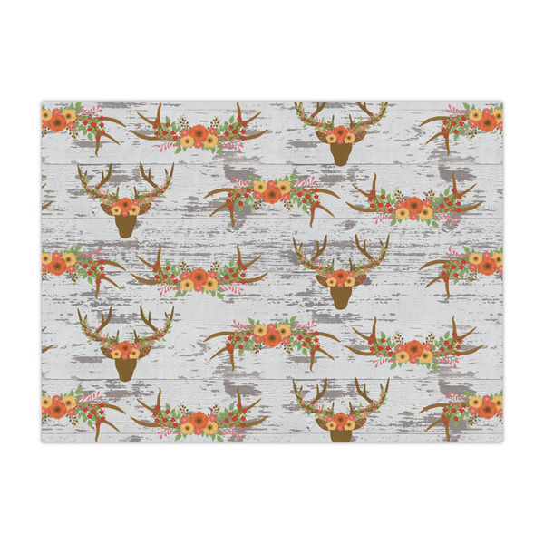 Custom Floral Antler Tissue Paper Sheets - Large - Heavyweight