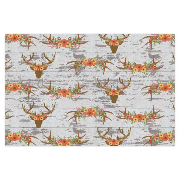 Custom Floral Antler Tissue Paper Sheets - X-Large - Heavyweight