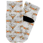 Floral Antler Toddler Ankle Socks