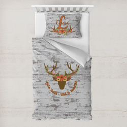 Floral Antler Toddler Bedding Set - With Pillowcase (Personalized)