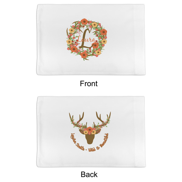Floral Antler Toddler Pillow Case - APPROVAL (partial print)