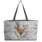 Floral Antler Beach Totes Bag - w/ Black Handles (Personalized)