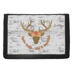 Floral Antler Trifold Wallet (Personalized)