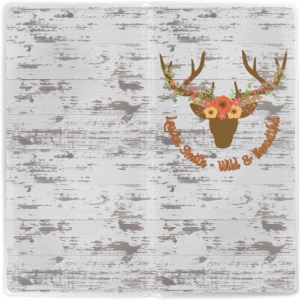Floral Antler Vinyl Document Wallet - Apvl