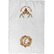 Floral Antler Waffle Towel - Partial Print - Approval Image