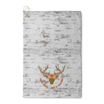 Floral Antler Waffle Weave Golf Towel (Personalized)