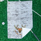 Floral Antler Waffle Weave Golf Towel - In Context